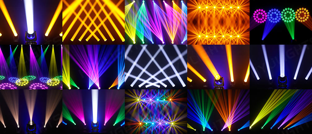200-W-Mini-LED-Moving-Head-Bühnenlicht mit RGBW-Strahlen für Disco und Partys